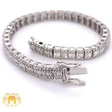 Load image into Gallery viewer, 4.9ct Diamond 14k Gold 5.5mm Strip Bracelet (unisex, choose your color)