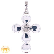 Load image into Gallery viewer, 14k Gold Cross Diamond Pendant and Miami Cuban Link Chain Set