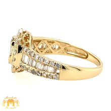 Load image into Gallery viewer, 14k Gold Oval-shaped Engagement Diamond Ring (choose gold color)