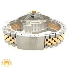 Load image into Gallery viewer, 36mm Rolex Datejust Watch with Two-tone Jubilee Diamond Bracelet (quick-set, burgundy dial)