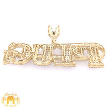 Load image into Gallery viewer, Gold and Diamond Plug Pendant and Gold Ice Link Chain