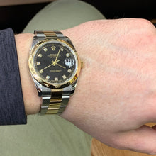 Load image into Gallery viewer, 41mm Rolex Datejust 2 Watch with Two-tone Oyster Bracelet (smooth bezel, factory diamond dial)