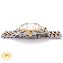 Load image into Gallery viewer, 36mm Rolex Datejust Watch with Two-tone Jubilee Bracelet (quick set, diamond hour markers)