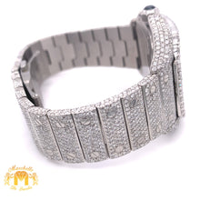 Load image into Gallery viewer, 40mm Iced Out Cartier Santos Diamond Watch  (stainless steel, skeleton)