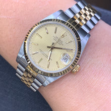 Load image into Gallery viewer, 31mm Rolex Datejust Watch with Two-tone Jubilee Bracelet (newer model, tuxedo dial)