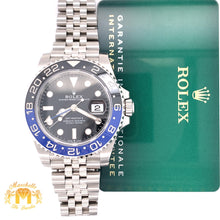 Load image into Gallery viewer, 2021 Rolex GMT Master 2 'Batman' Watch with Jubilee Bracelet (40 mm, never worn, papers)