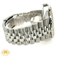 Load image into Gallery viewer, 4ct Diamond 41mm Rolex Datejust 2 Watch with Stainless Steel Jubilee Bracelet (custom azur blue dial, papers, 2021)