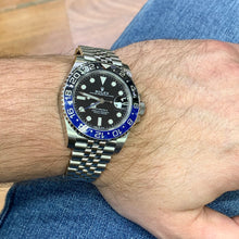 Load image into Gallery viewer, 2021 Rolex GMT Master 2 'Batman' Watch with Jubilee Bracelet (40 mm, never worn, papers)