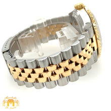Load image into Gallery viewer, 36mm Rolex Datejust Watch with Two-tone Jubilee Diamond Bracelet (quick-set, burgundy dial)