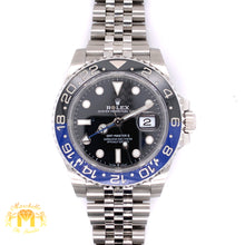 Load image into Gallery viewer, 2021 Rolex GMT Master 2 'Batman' Watch with Jubilee Bracelet (40 mm, never worn, papers)