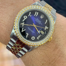 Load image into Gallery viewer, 36mm Rolex Datejust Diamond Watch with Two-tone Jubilee Bracelet (quick-set, midnight dial)