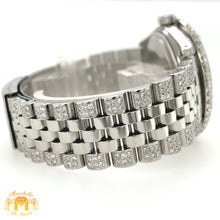 Load image into Gallery viewer, 5.5ct Diamond Rolex Datejust Watch with Stainles Steel Jubilee Bracelet (quick-set, 2 row diamond bezel)