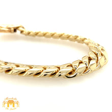 Load image into Gallery viewer, 12mm Yellow Gold Solid Miami Cuban Bracelet VIP