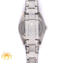 Load image into Gallery viewer, Iced Out Rolex Oyster Perpetual Diamond Watch with Stainless Steel Oyster Bracelet (39 mm, purple dial)