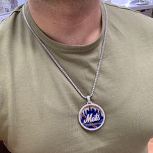 Load image into Gallery viewer, 9.9ct Diamond 14k White Gold Custom Mets Pendant (Solid)