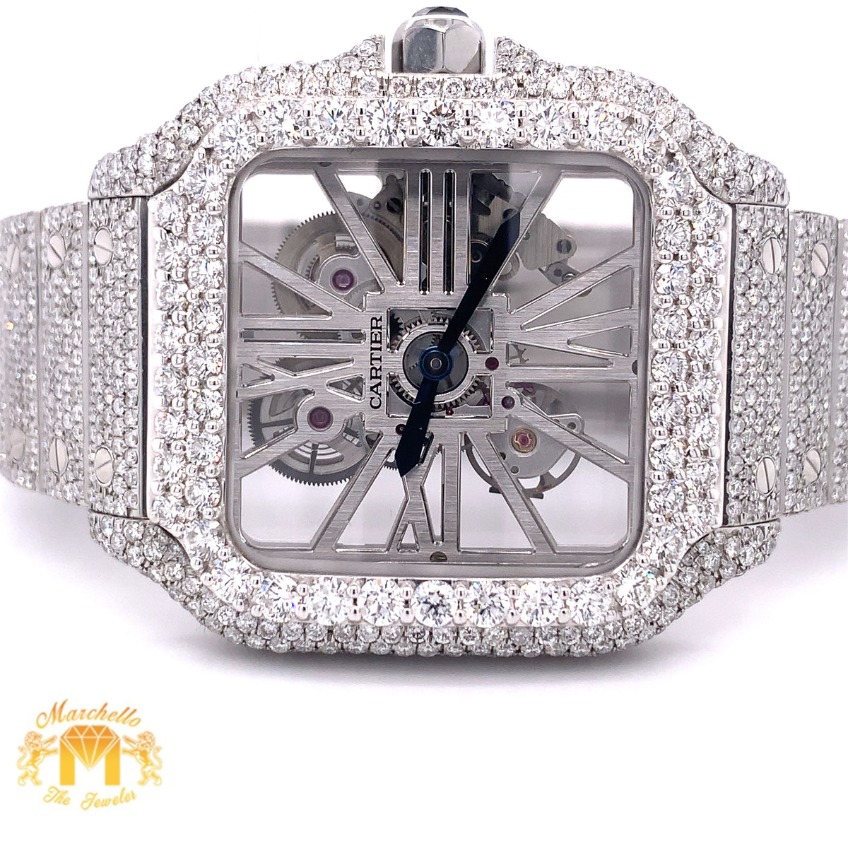 Cartier Skeleton Iced Out