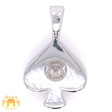 Load image into Gallery viewer, 14k Gold Ace of Spades Diamond Pendant and Miami Cuban Link Chain Set