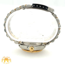 Load image into Gallery viewer, 26mm Ladies’ Rolex Datejust Diamond  Watch with Two-tone Jubilee Bracelet (custom black diamond dial)
