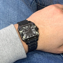 Load image into Gallery viewer, 40mm Santos de Cartier Watch with Rubber Band (papers)