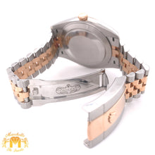 Load image into Gallery viewer, 41mm Rolex Datejust 2 Watch with Two-tone Jubilee Bracelet (fluted bezel, rose gold, factory sundust diamond dial)