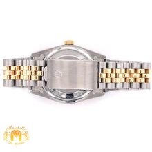 Load image into Gallery viewer, 36mm Rolex Datejust Watch with Two-tone Jubilee Bracelet (quick set, diamond hour markers)