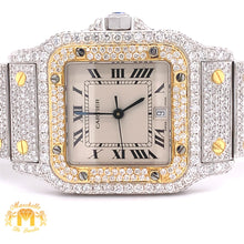 Load image into Gallery viewer, Iced Out Ladies' Cartier Watch (29 mm, factory two-tone)