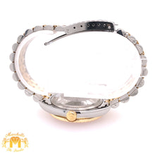 Load image into Gallery viewer, 36mm Stainless Steel Rolex Datejust Watch with Two-tone Jubilee Bracelet (quick-set, custom diamond dial)