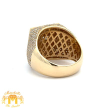 Load image into Gallery viewer, 4.21ct diamonds 14k Yellow Gold Men`s Ring with Round and Baguette Diamonds