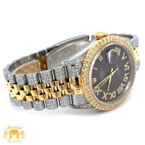 36mm Stainless Steel Rolex Datejust Watch with Two-tone Jubilee Bracelet (quick-set, choose your color)
