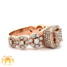 Load image into Gallery viewer, 14k Rose Gold and Diamond RIng with Round Diamonds