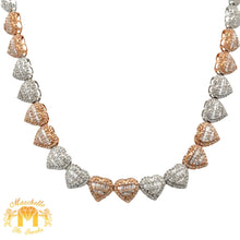 Load image into Gallery viewer, 6.10ct diamonds and Gold Heart Shaped Necklace (choose your color)