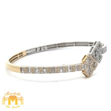 Load image into Gallery viewer, White Gold and Diamond Cross Ring and Two-Tone: Yellow and White Gold Twin Cross Bracelet