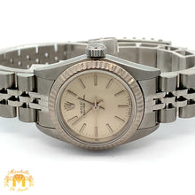 Load image into Gallery viewer, Factory 24mm Ladies` Rolex Watch with Stainless Steel Jubilee Bracelet (Rolex papers)