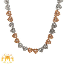 Load image into Gallery viewer, 6.10ct diamonds and Gold Heart Shaped Necklace (choose your color)