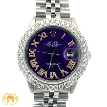 Load image into Gallery viewer, 3.40ct Diamond 36mm Rolex Watch with Stainless Steel Jubilee Bracelet