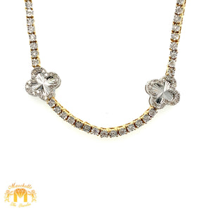 Tennis Chain and Bracelet Set, Round Diamonds