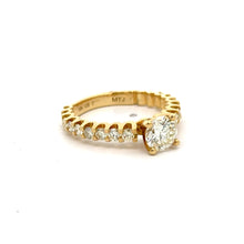 Load image into Gallery viewer, 18k Yellow Gold and Diamond 2-piece Engagement Ring