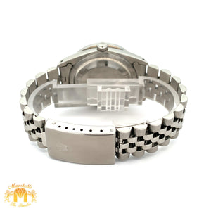 6.50ct Diamond 36mm Rolex Watch with Stainless Steel Jubilee Bracelet