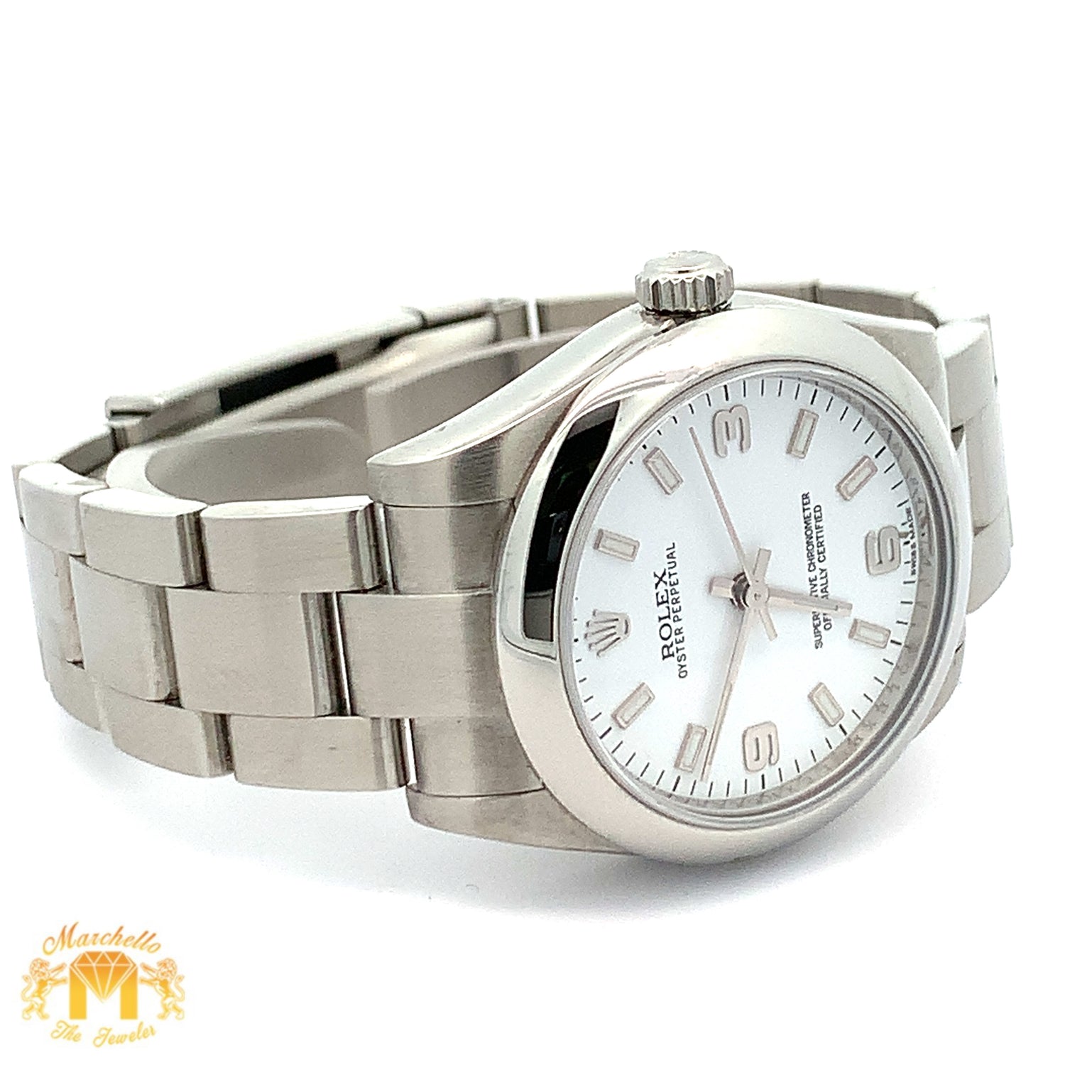 31mm Rolex Watch with Stainless Steel Oyster Bracelet (engraved model)