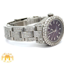 Load image into Gallery viewer, 7.30ct diamonds 26mm Iced out Rolex Watch with Stainless Steel Oyster Bracelet