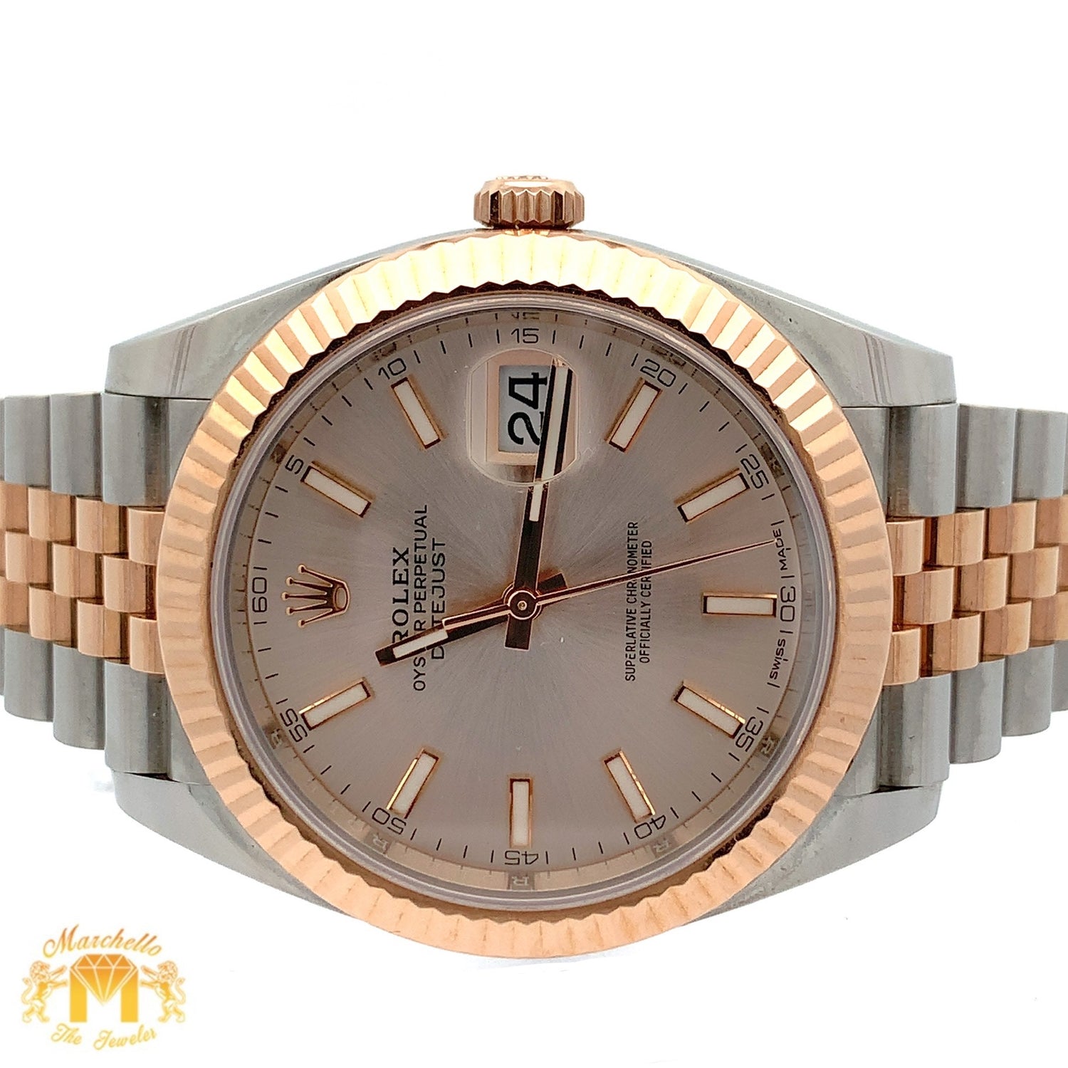 41mm Rolex Watch with Two-Tone Jubilee Bracelet (Rolex papers, fluted bezel)