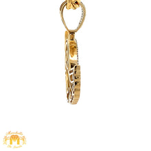 Load image into Gallery viewer, Gold and Diamond Wing Memory Pendant with Round Diamonds