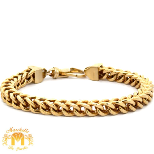 Yellow Gold 8mm Franco Bracelet