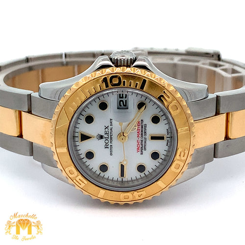 Factory 29mm Yacht-Master Rolex Watch with Two-Tone Oyster Bracelet (Rolex Papers)