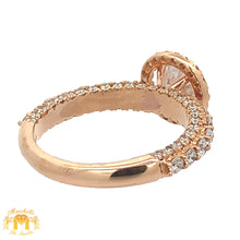 Load image into Gallery viewer, 18k Rose Gold and Diamond Engagement Ring with Round Diamonds