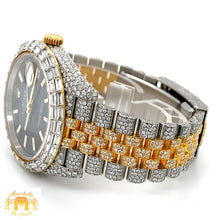Load image into Gallery viewer, Iced out 41mm Rolex Datejust Watch with Two-tone Jubilee Bracelet