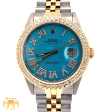 Load image into Gallery viewer, 36mm Rolex Diamond Watch with Two-tone Jubilee Bracelet