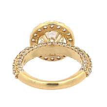 Load image into Gallery viewer, 3.96ct diamonds 18k Gold Engagement Ring with Round Diamonds (halo) (choose your color)