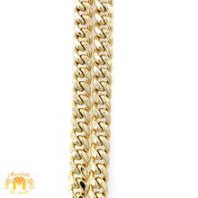 Load image into Gallery viewer, 3 piece deal: 4.10ct Diamond 14k Yellow Gold Mary Pendant + 14k Yellow Gold Cuban Link Chain Set+ Gift from Marchello the Jeweler