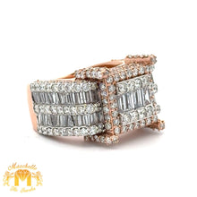 Load image into Gallery viewer, 4 piece deal: 14k gold and diamond Cuban Bracelet + 14k gold and diamond Monster Ring + Earrings + Gift from MTJ